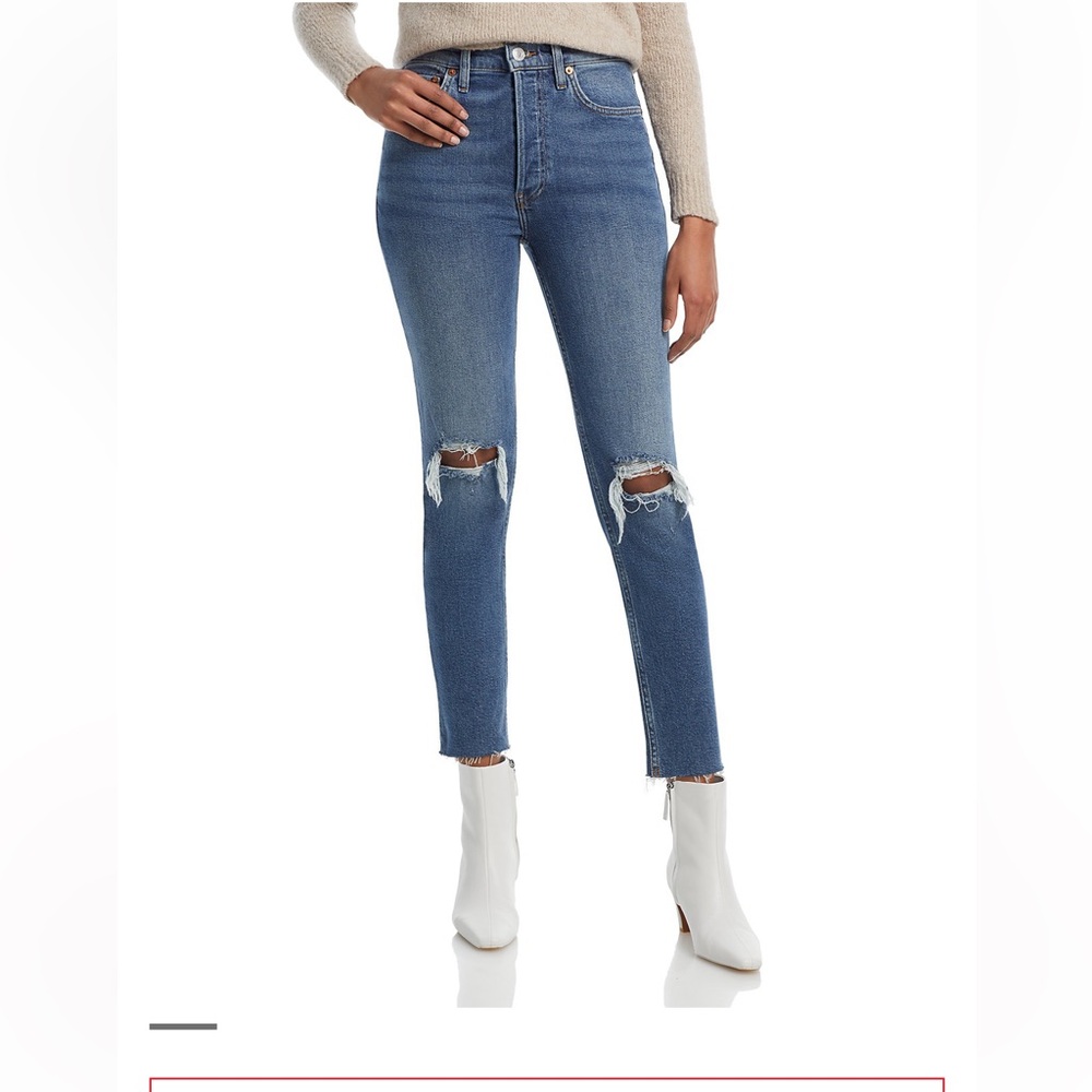 NWT Re/done 90s high rise ankle crop, size 31